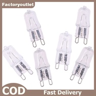 FCMY 10Pcs G9 Pin Halogen 120V 25W 40W 60W Light Bulb JCD G9 FAC