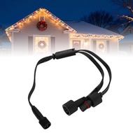 ciciglow 2 Male to 1 Female Y Splitter for H705A H705B H705C Permanent Outdoor Lights  3 Pin - Shape