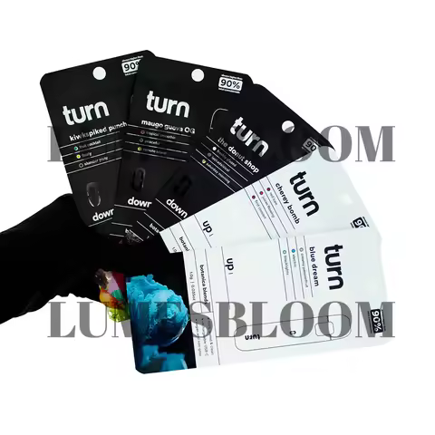Turn Plastic Mylar Bag Paper Container Empty Cartridge Whitle Black Holding Alumnium Foil Packaging 