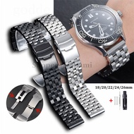 igh Quality 18mm 20mm 22mm 24mm 26mm Solid Stainless Steel Watch Band Metal Folding Buckle Watch Str
