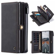 Samsung Galaxy Note 20 Ultra / S22 Plus / S22 Ultra / A73 5G / A53 5G / A33 5G / S23 Plus / S23 Ultra/ A55 5G / S24 Plus / S24 Ultra Flip Caseme 018 Wallet Leather Case Cover Sarung Dompet Kulit PU