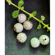 M0922F5 Shiny Bright Diamond Fine Stone Spacer Beads, About 9.6mm, 60/Pc