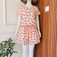 Short Suit One Set Short Rayon Suit Short Suit Underpants Sleep Pajamas