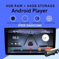 4RAM 64GB 8 Core Processor QLED  Universal Car Android Player 9"/10" Android 13 Car Android GPS Wifi