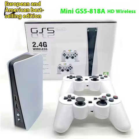 GS5-818A 8 Bit Retro Video TV Game Console Built-In 818 For-FC Classic Games Station wireless 2.4G H