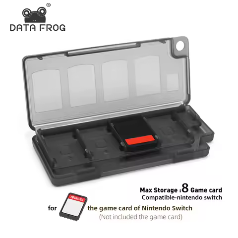 DATA FROG 8 In 1 Portable Game Cards Case Compatible-Nintendo Switch Game Storage Card Cases Box For