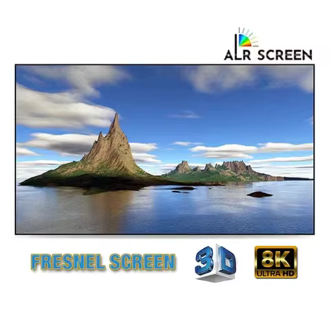 Yovanxer ALR Fresnel 5.0 Pro Fixed Frame Projection Screen Ambient Light Rejecting for Vidda C1S C2 