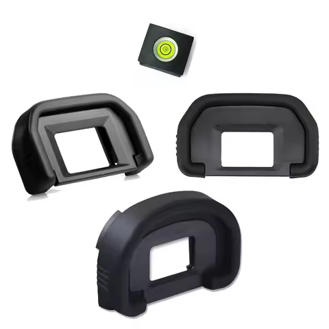 3-Pack EF Camera Viewfinder Eyecup + Flashlight Hot Shoe Cover for Canon 1100D 550D 650D 600D 700D 7