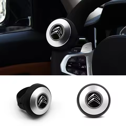 1PC Black 360 degree steering steering wheel booster ball rotator knob for Citroen C5X C6 DS C3-XR C