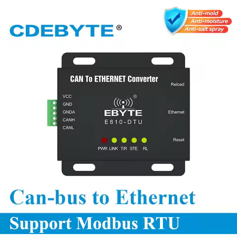 Ethernet to CAN Bus Two Way Transparent Transmission Wireless Modem E810-DTU(CAN-ETH)