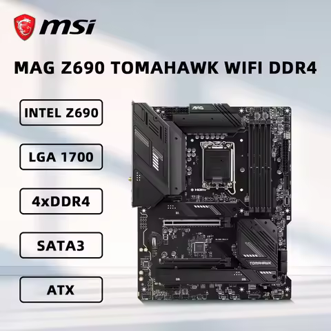 MSI MAG Z690 TOMAHAWK WIFI DDR4 Motherboard Support i9-14900KF i7-13700K i5-12400F i3-12100 CPU LGA 
