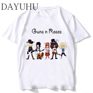 Guns N Roses Streetwear T Shirt Men Summer Print T Shirt Boy With White Color Fashion Top Tees