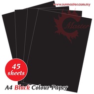 A4 80gsm Black Colour Paper (45s)