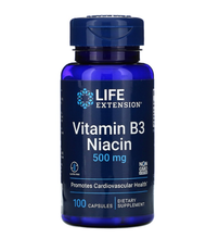 Life Extension, Vitamin B3 Niacin, 500 mg, 100 Capsules LE