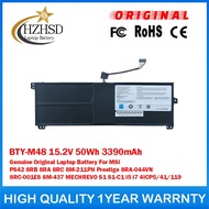 BTY-M48 15.2V 50Wh 3390mAh Genuine Original Laptop Battery For MSI PS42 8RB 8RA 8RC 8M-211PH Prestig