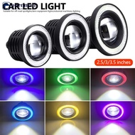 【OMALL】 2Pcs 30W Car Fog Lights Driving DRL Lamp COB Angel Eye 64/76/89mm Ambient Lamps Waterproof D