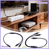 WARREEN Power Splitter, Copper Core 5.5mm*2.5mm Power Cord, Professional 22AWG Male to 2 Male Adapte