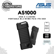 [New Arrival 2024] ASUS TUF Gaming AS1000 USB-C 3.2 Gen 2x1 Portable M.2 NVMe® PCIe 1TB SSD - PS5, Xbox, iOS Support