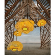 Bamboo and rattan lamps decorate cafes, restaurants, hotels, resorts Rattan Wall Light