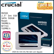 mx500 CNYHappy new year 2024 sale ( SSD PROMOTION ) 2023 to 2025 Sale CRUCIAL MX500 250GB / 500GB / 1TB / 2TB / 4TB 2.5" SSD SATA3 Internal ( Local Distributor Warranty / Brought to you by Cybermind ) warranty by convergent