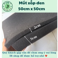 Filter - Black Foam size 50x50x2cm-5cm used to filter dust and aquarium water (coarse filter)