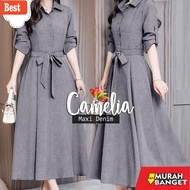 LATEST RAMADHAN GAMIS FOR WOMEN - MAXI CAMELIA DENIM CAMELIA DENIM DRESS/ NEW MODEL WOMEN'S DRESS/ A