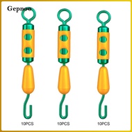 Gepnoo 10x Fishing Barrel Swivels Saltwater Freshwater Lightweight Accessories Stainless Steel Essen