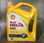 Oli Shell Helix HX5 ( SAE 15w-40 ) 4Liter Original 💯