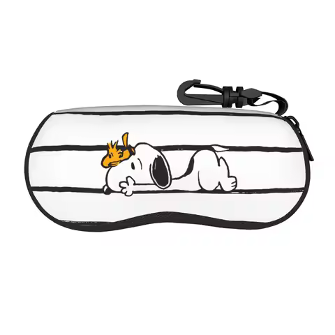 Snoopys Woodstock Smile Giggle Laugh Glasses Case Portable Accessories Cartoon Eyewear Storage Box S