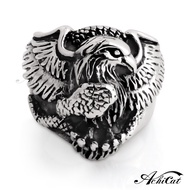 Achicat.ring.soaring Eagle Ring Ring.customized Engraving.a8009
