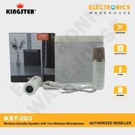 Kingster KST-203 Wireless Karaoke Speaker with Two Wireless Microphones