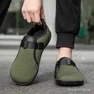 Men's wide-toed shoes, fashionable wide-last casual shoes, extra-wide and extra-thick, with durable 