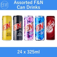 Assorted F&N Can Drinks (Tonic Water / Grape / Ice Cream Soda / Sarsi) (24 x 325ml)