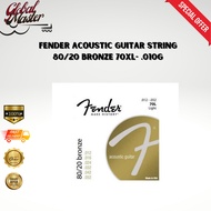Fender ACOUSTIC GUITAR STRING 80/20 Bronze 70XL- .010G