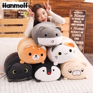 Long Animals Plush Toy Stuffed Squishy Animal Bolster Pillow Dog Cat Shiba Inu Penguin Cylindrical P