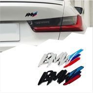 3D Metal Emblem Car Decorative Side Rear Emblem Badge Sticker Decal BMW Logo Modified Fender Side Logo Car Sticker Decoration Accessories For BMW M3 M5 1 3 4 5 Series x1 x3 x5 M