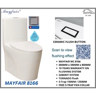 MAYFAIR 8166 TORNADO FLUSH TOILET BOWL WITH GEBERIT SYSTEM