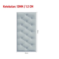 PTT  Wallpaper Foam 3D Wall Border Sticker Dinding 6MM Wallborder 12MM Stiker Dinding Kedap Suara Ta