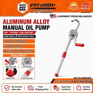 44GAL Cast Iron Oil Pump Medium Duty Rotary Drum Pump Manual Hand Diesel Fuel Drum Pump Drum Tank Su