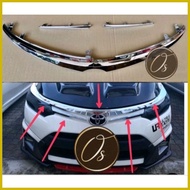 ◇ ◴ ◊ Toyota Vios 2014 NCP150 Front Bumper Grile Grille Garnish Chrome GRILL LINING moulding 2014 2