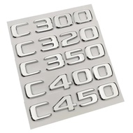 3d ABS Logo C200 C220 C180 C300 C350 C400 Emblem Letters Car Trunk Badge Sticker For Mercedes Benz C