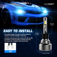 Novsight N55 H1 H3 H4 H7 H11 H13 9005 9006 9007 9012 Car LED Headlight Bulbs 18000LM 90W 6500K LED L