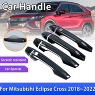2018-2022 Mitsubishi Eclipse Cross Carbon Fiber Outer Door Handle Cover Trim Car Styling Accessories