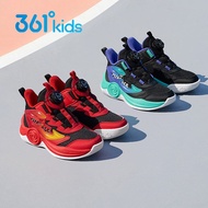 361 Degrees Boys’ Mesh Basketball Sneakers Red Kids Sports Shoes
