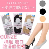 GUNZE TUCHE足底防滑女性短襪 船型襪 （包平郵）