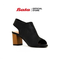 Bata รองเท้าส้นสูง LADIES&amp;HEELS รุ่น Lily แบบรัดส้น HEELS สีดำ รหัส 7616645 Ladiesheel Fashion