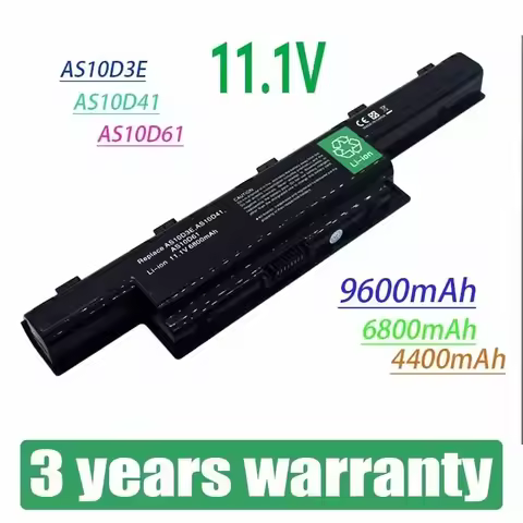 New Laptop Battery for Acer Aspire V3 5741 5742 5750 5551G 5560G 5741G 5750G AS10D31 AS10D51 AS10D61