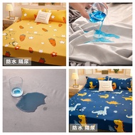 [READY STOCK]Waterproof and urine Mattress Protector Waterproof Mattress Topper Queen Size Single Size King Size Antibacterial Matress Protector Bed Toper