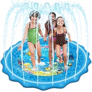 Mademax Upgraded 79" Splash Pad, Sprinkler & Splash Play Mat, Inflatable Summer Outdoor Sprinkler Pa