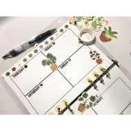 A5 100gsm (45sheets) LOOSE LEAF/ INSERT JOURNAL/WEEKLY PLANNER